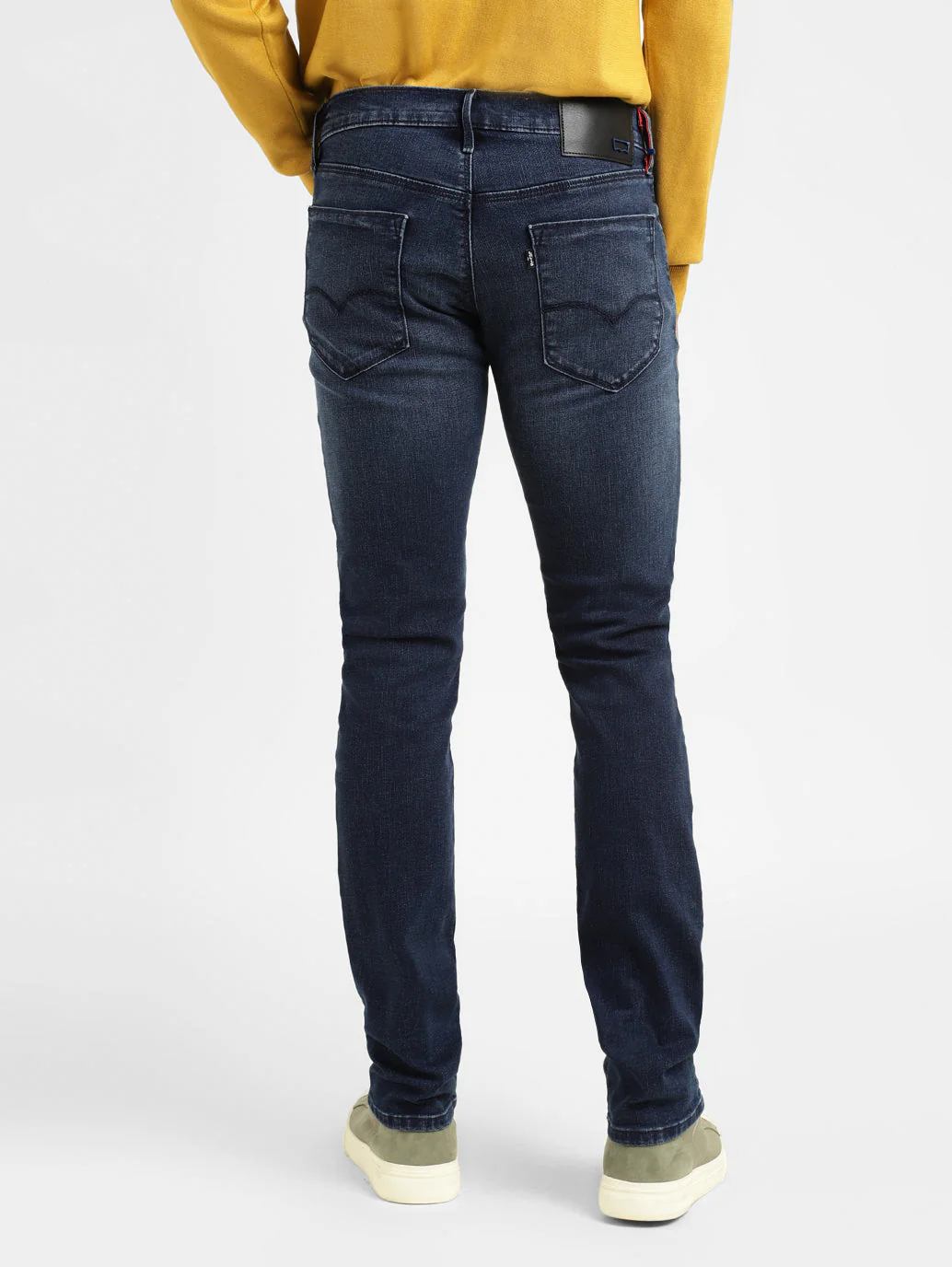 Men's Redloop 65504 Blue Skinny Fit Mid Rise Jeans - Image 3
