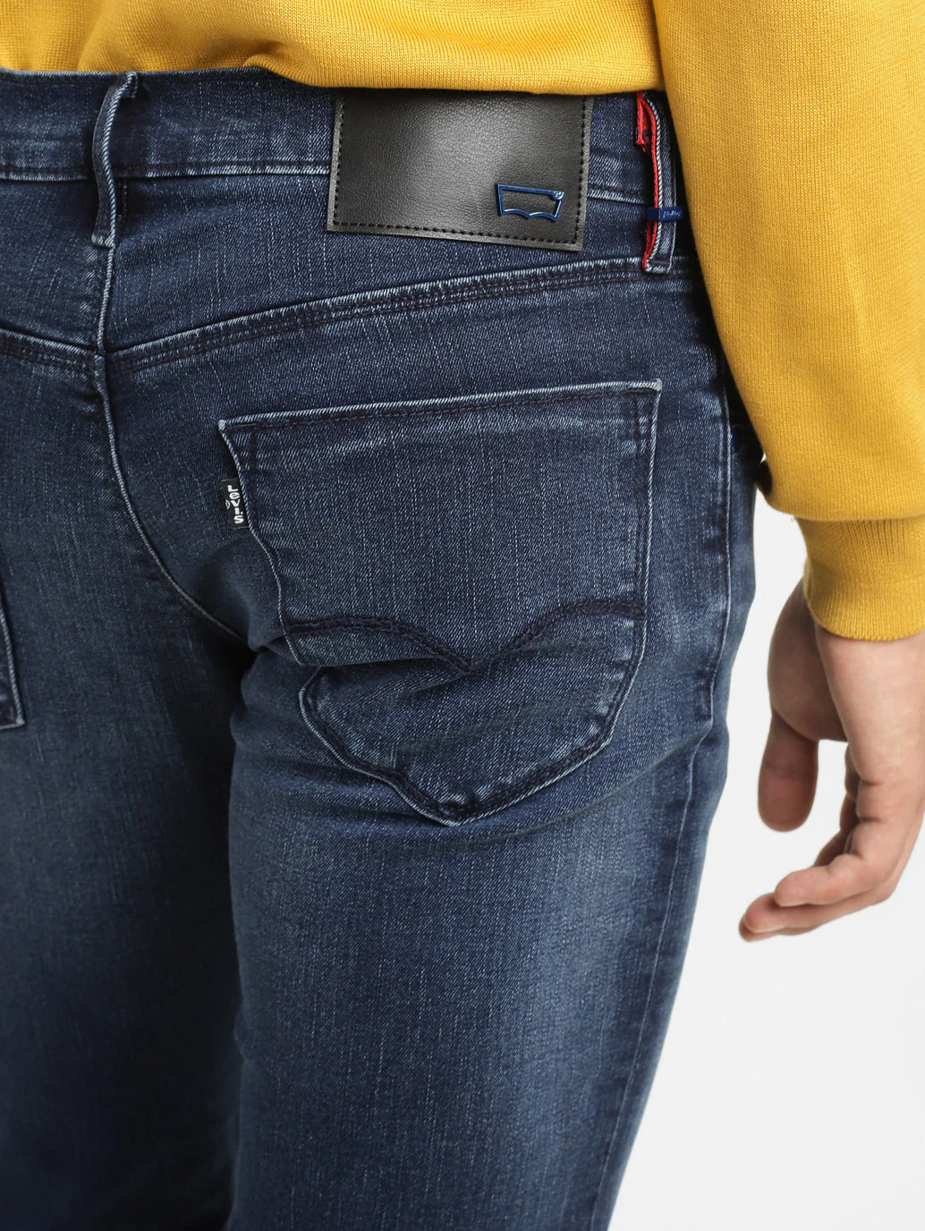 Men's Redloop 65504 Blue Skinny Fit Mid Rise Jeans - Image 5