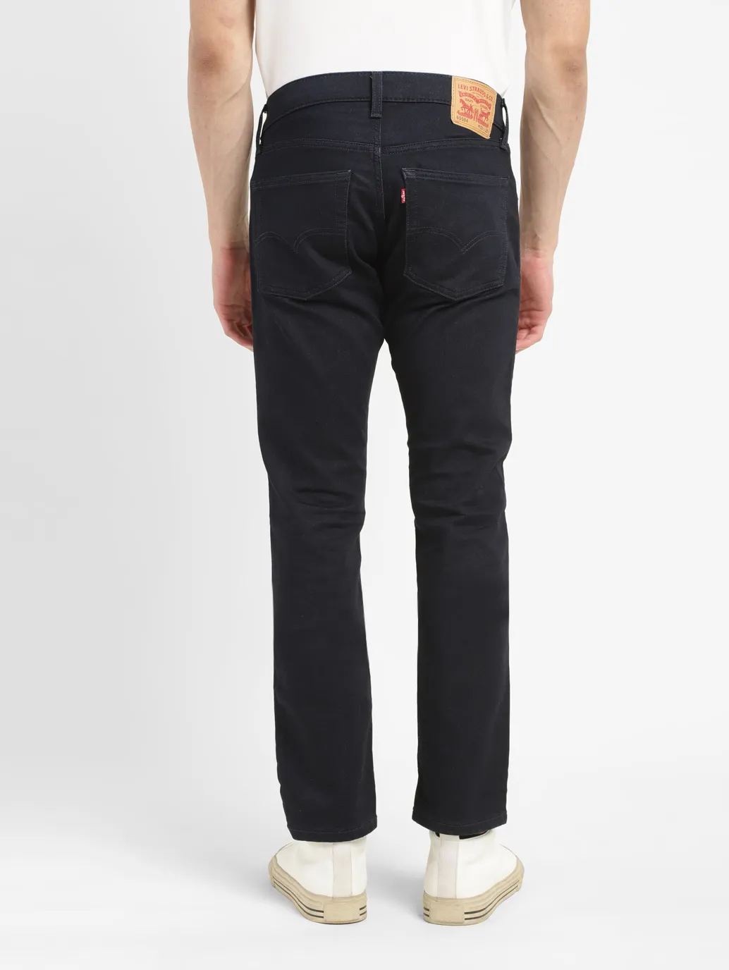 Men's 65504 Blue Skinny Fit Mid Rise Jeans - Image 3