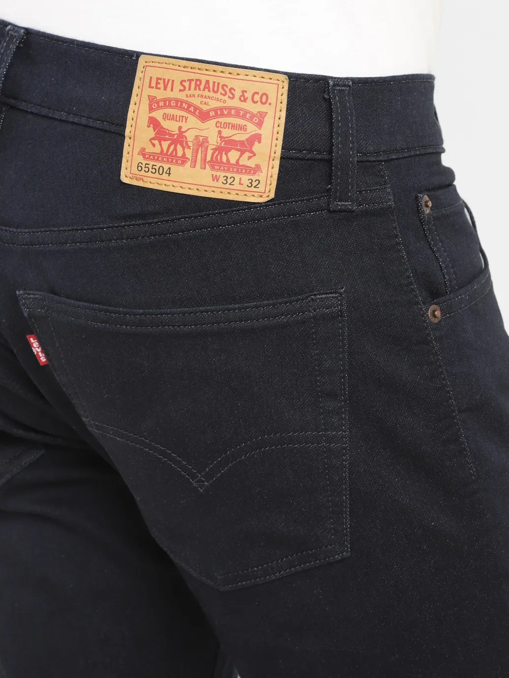 Men's 65504 Blue Skinny Fit Mid Rise Jeans - Image 6