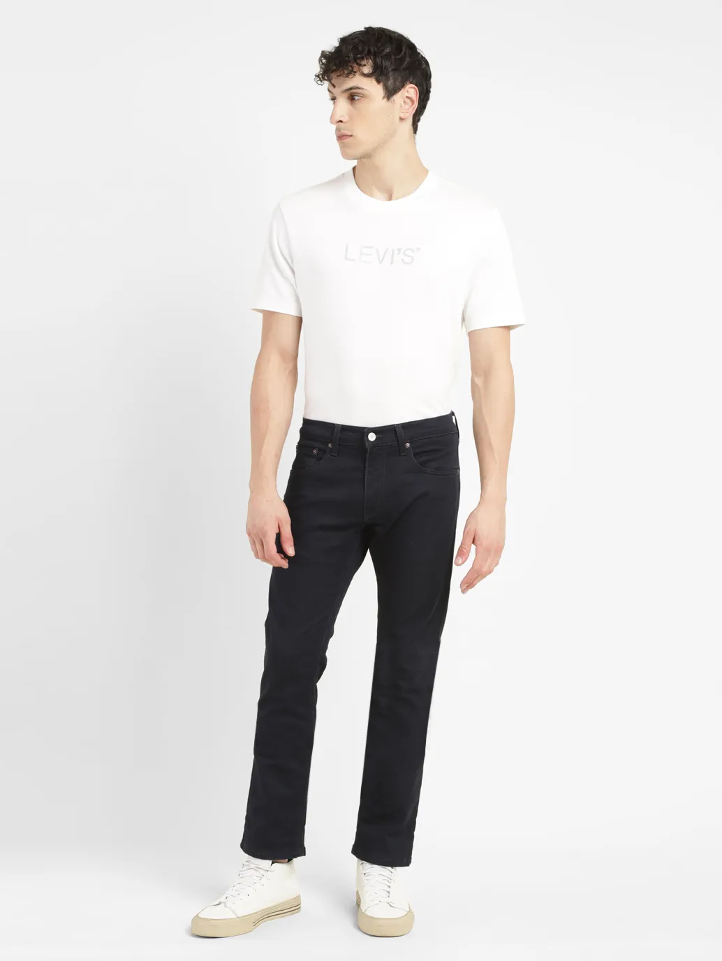 Men's 65504 Blue Skinny Fit Mid Rise Jeans - Image 7