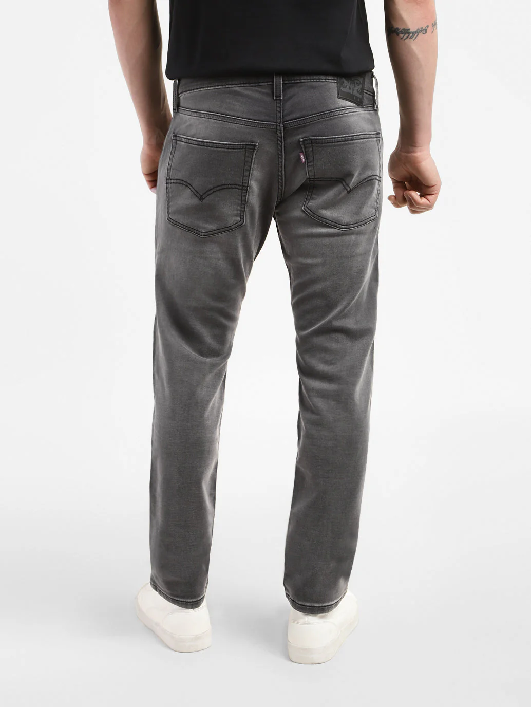 Men's 65504 Grey Skinny Fit Mid Rise Jeans - Image 3