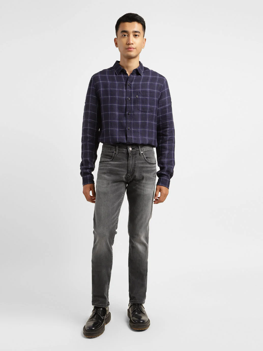 Men's Redloop 65504 Grey Skinny Fit Mid Rise Jeans - Image 5