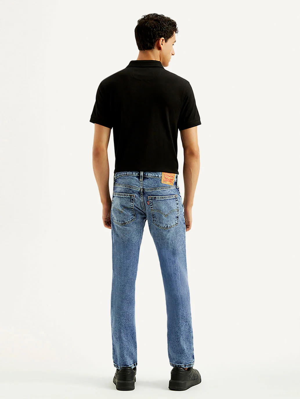 Men's 65504 Light Blue Skinny Fit Mid Rise Jeans - Image 3