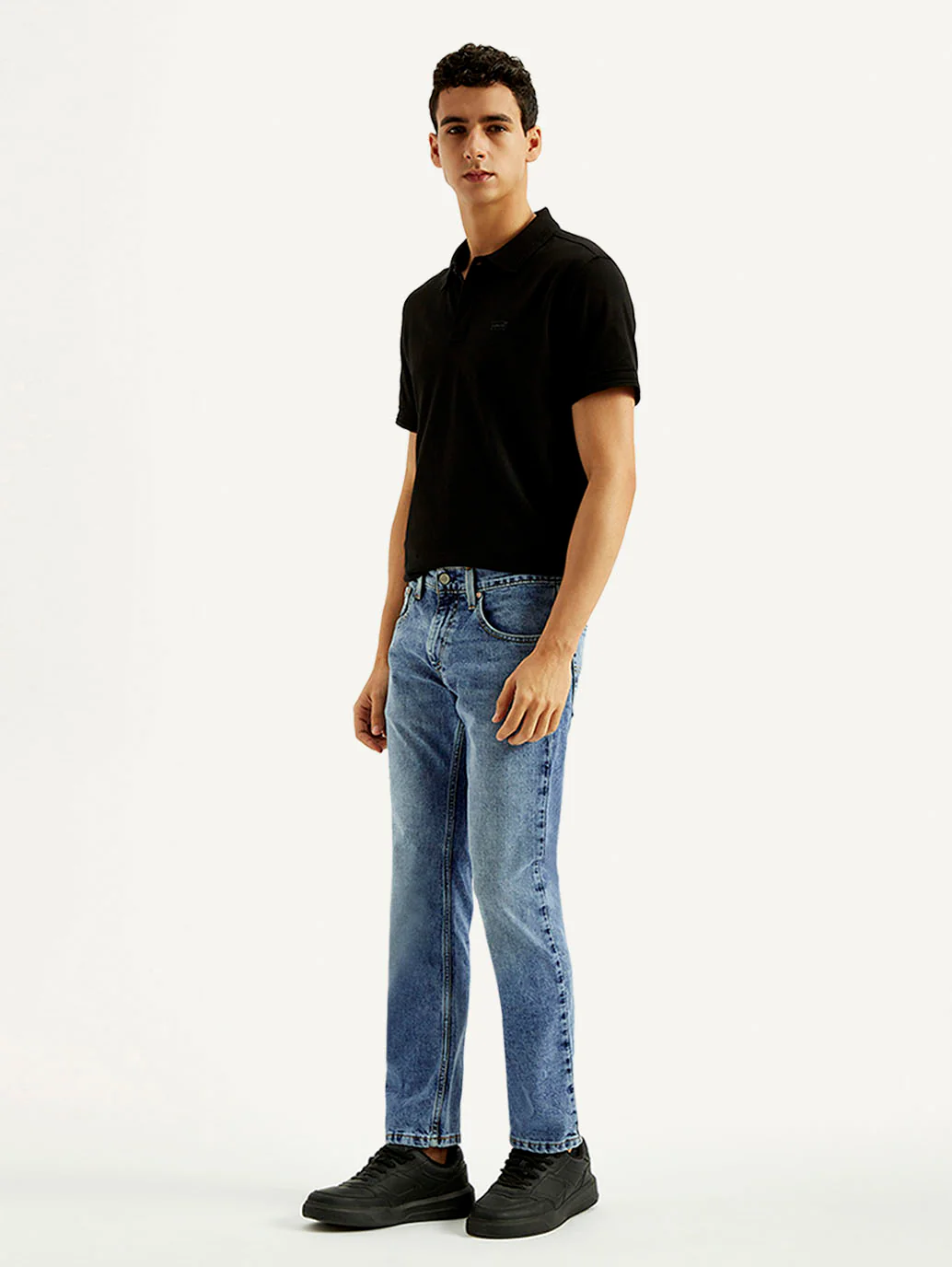 Men's 65504 Light Blue Skinny Fit Mid Rise Jeans - Image 6