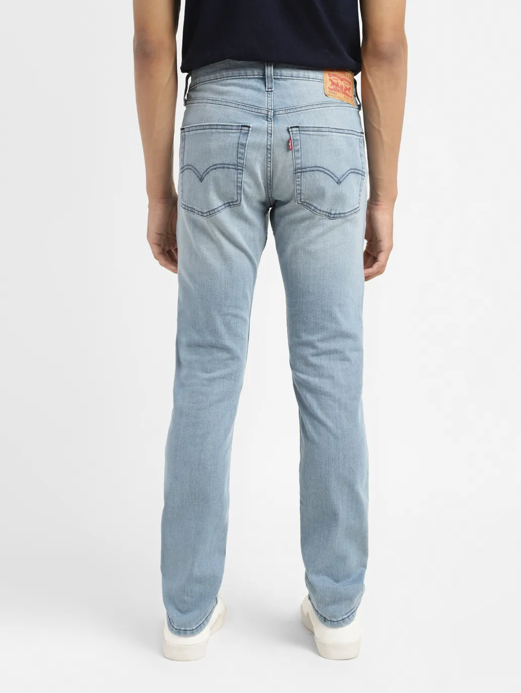 Men's 65504 Blue Skinny Fit Mid Rise Jeans - Image 3