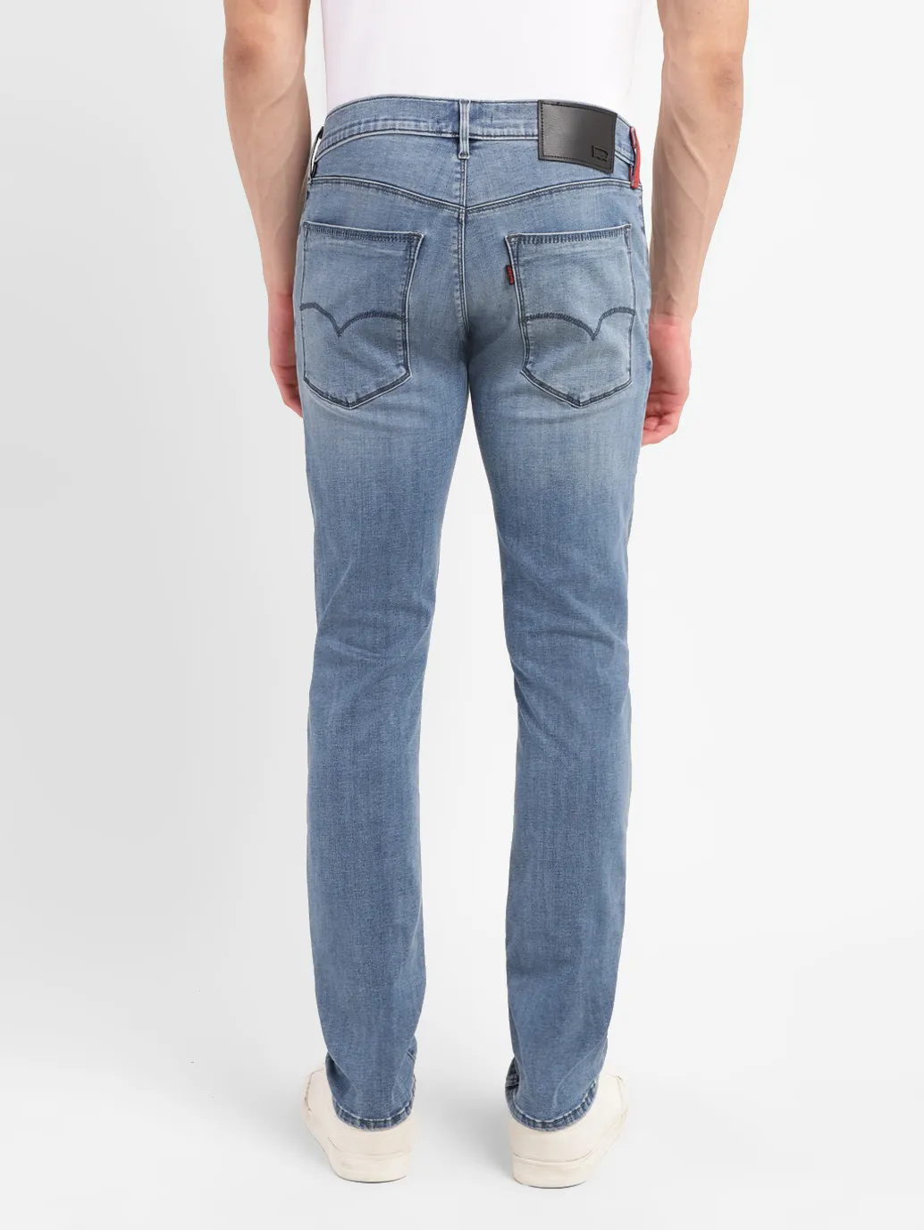 Men's Redloop 65504 Blue Skinny Fit Mid Rise Jeans - Image 3