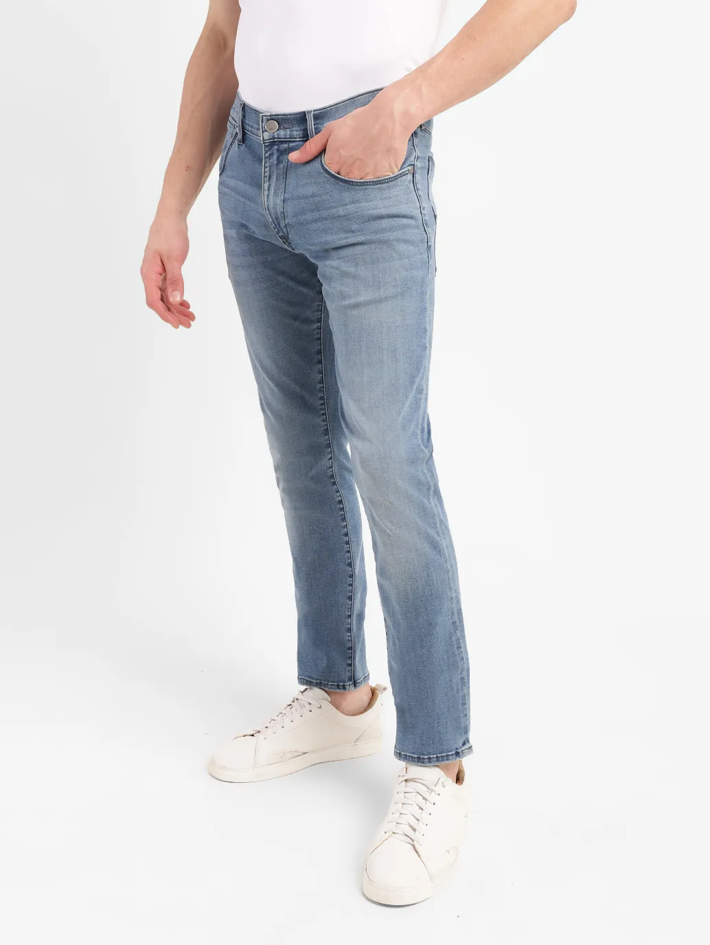 Men's Redloop 65504 Blue Skinny Fit Mid Rise Jeans - Image 4