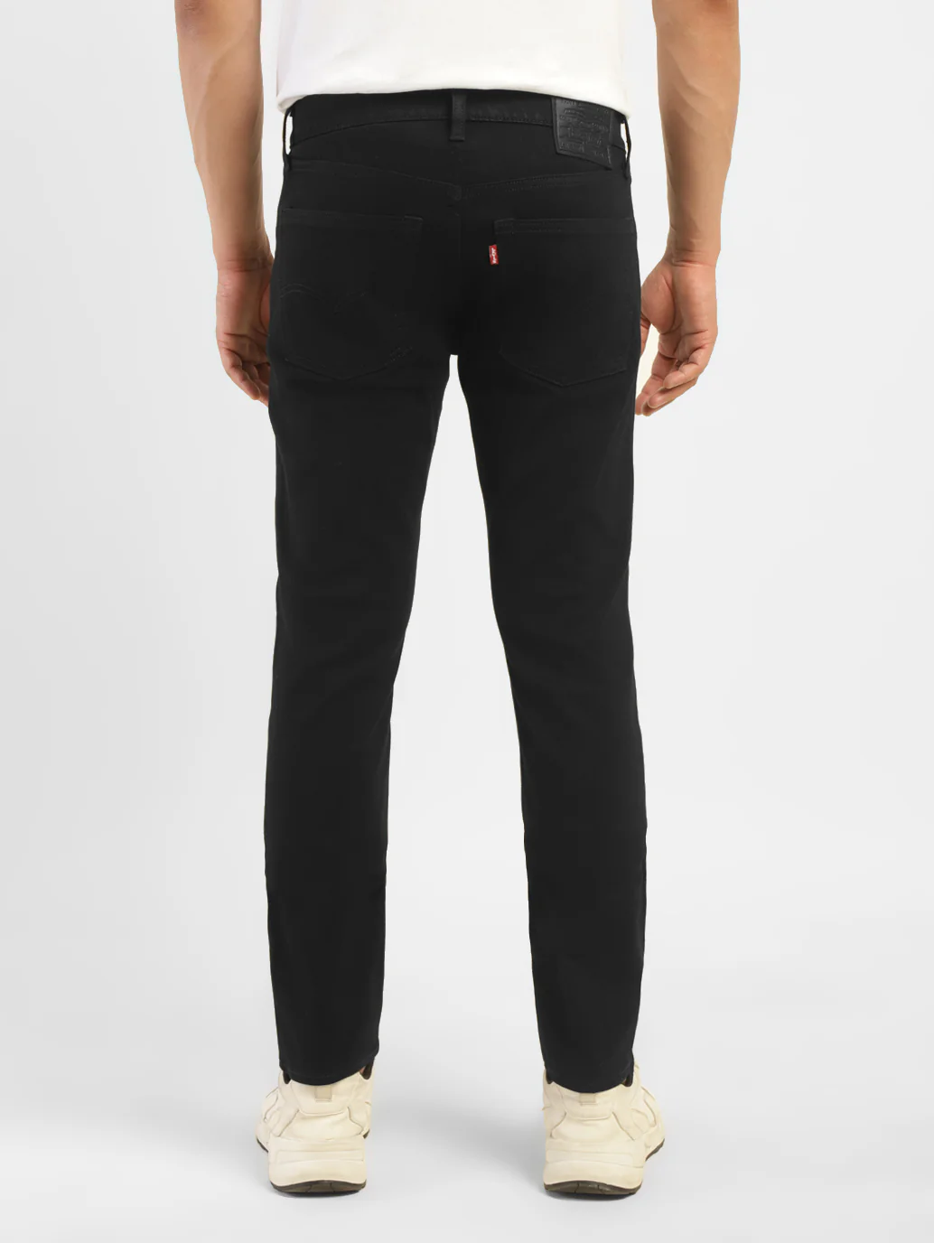 Men's 65504 Black Skinny Fit Mid Rise Jeans - Image 2