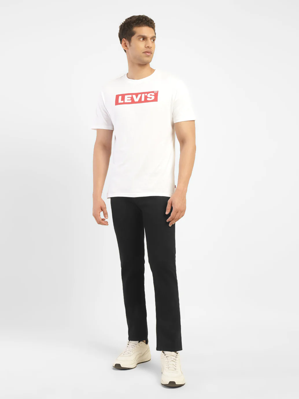 Men's 65504 Black Skinny Fit Mid Rise Jeans - Image 6