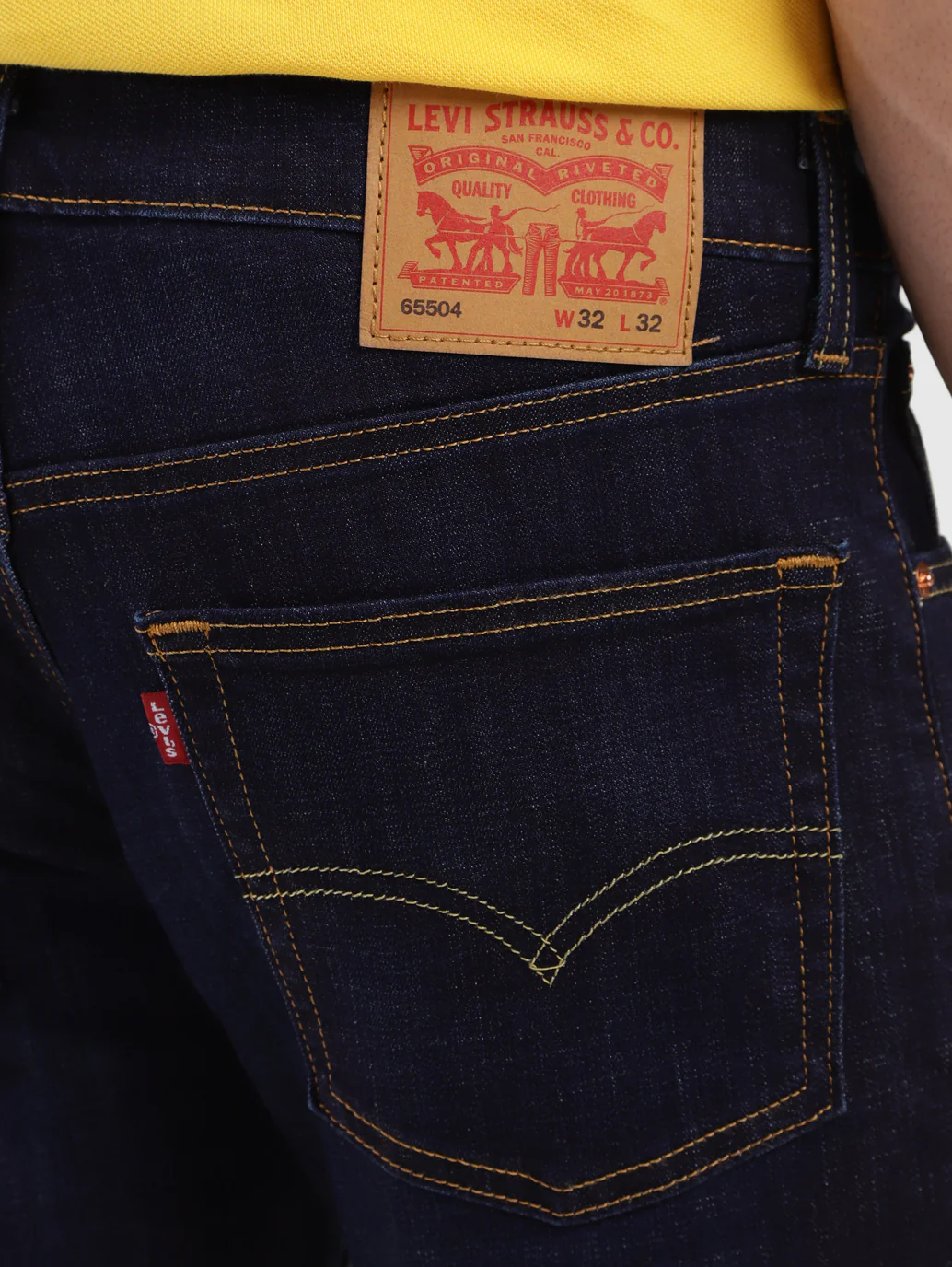 Men's 65504 Blue Skinny Fit Mid Rise Jeans - Image 3
