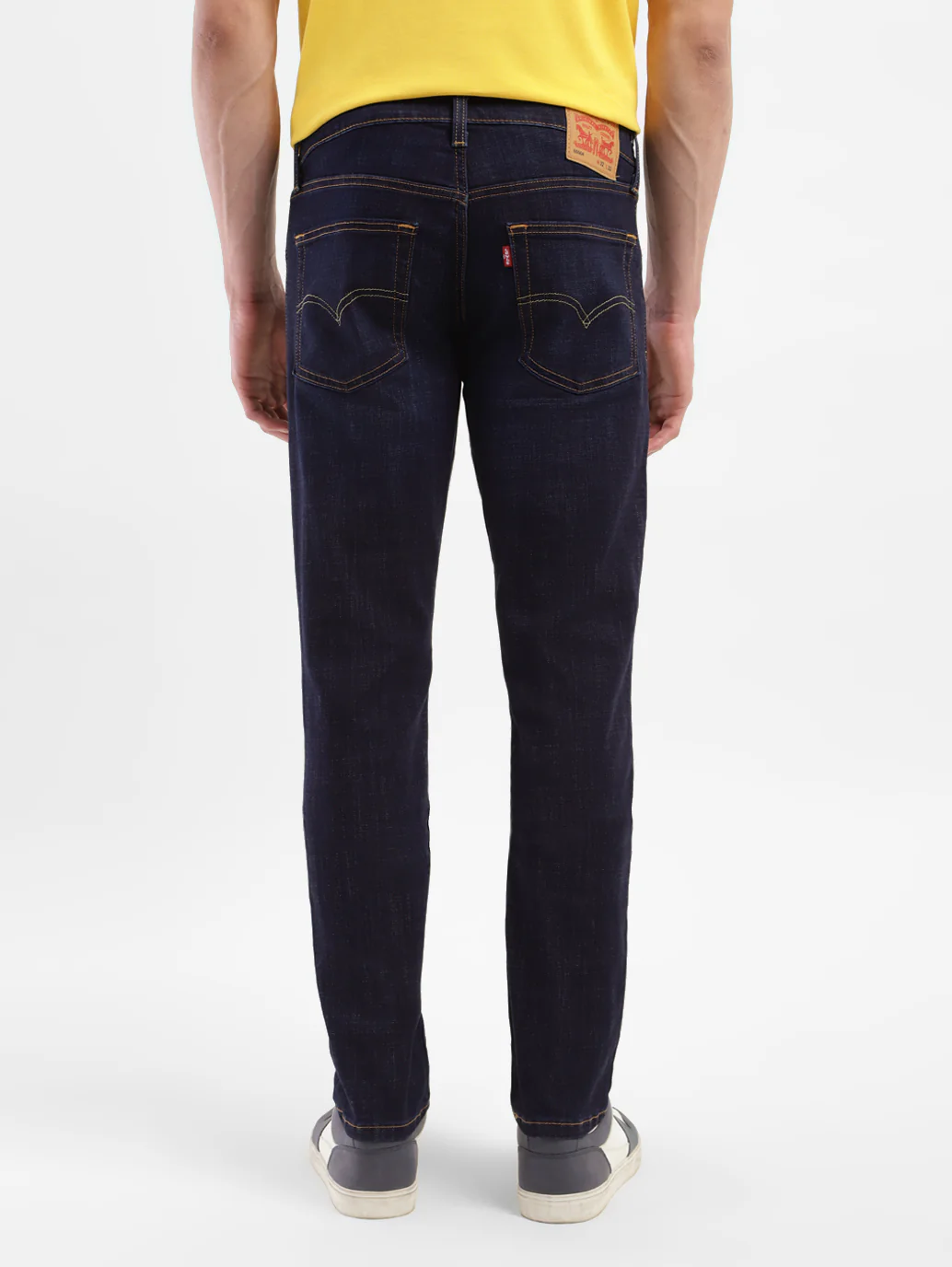 Men's 65504 Blue Skinny Fit Mid Rise Jeans - Image 4