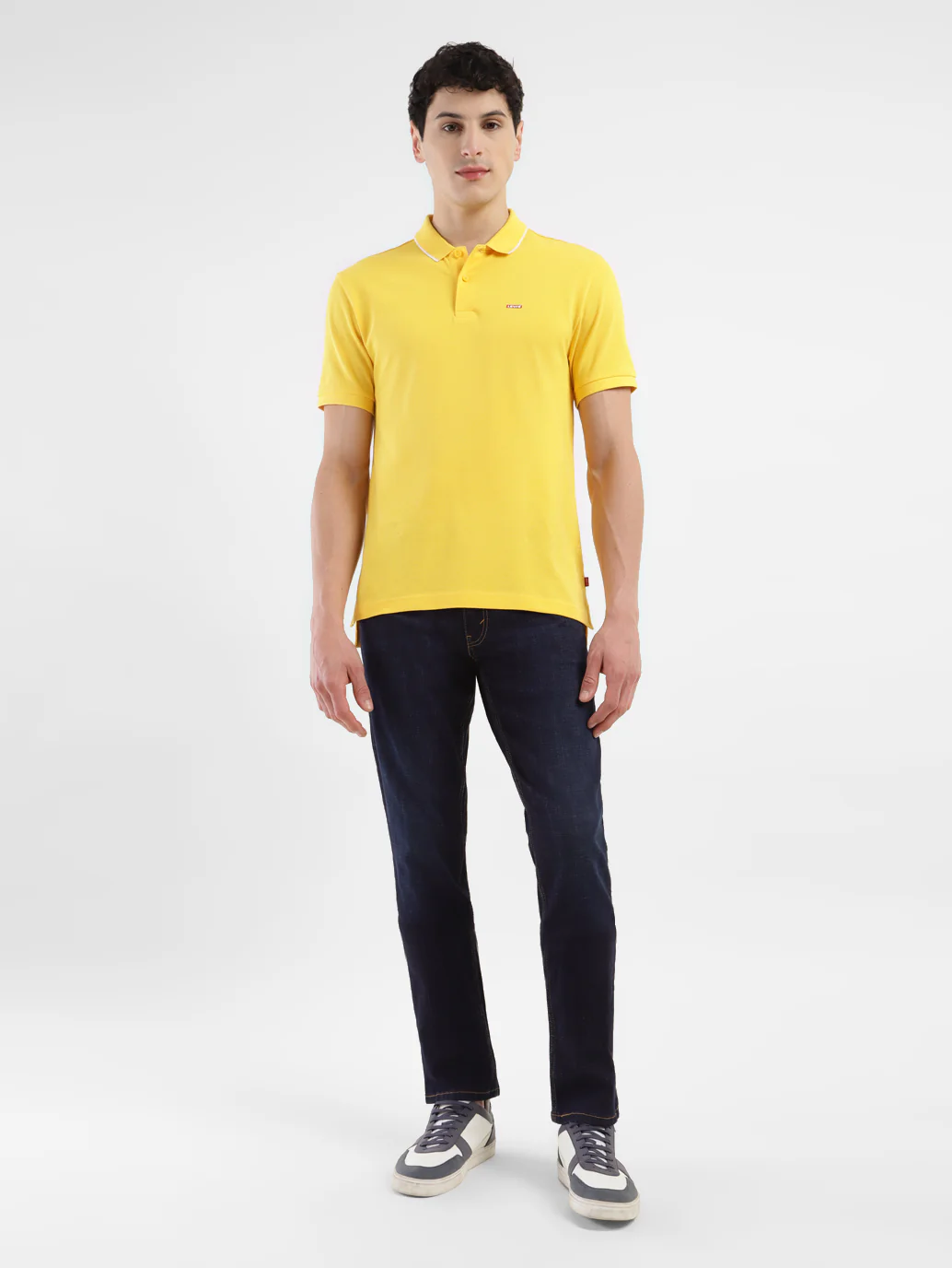 Men's 65504 Blue Skinny Fit Mid Rise Jeans - Image 5