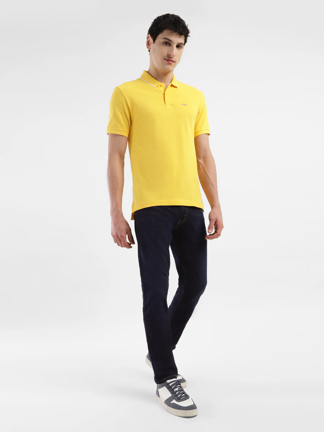 Men's 65504 Blue Skinny Fit Mid Rise Jeans - Image 7