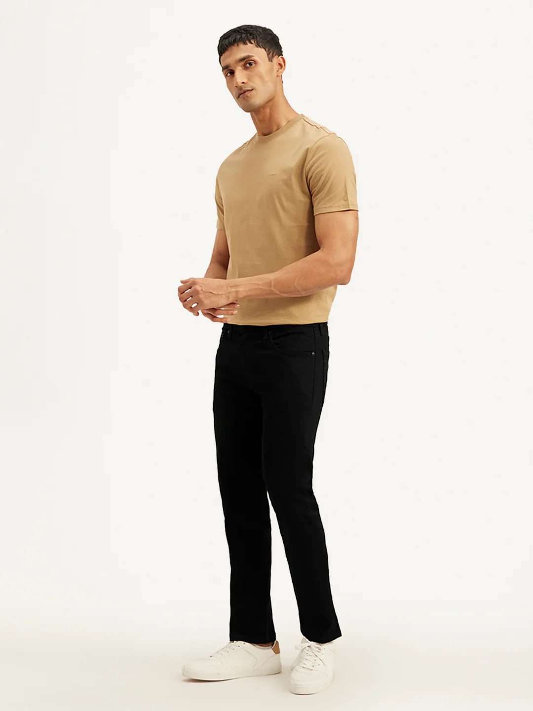 Men's 65504 Black Skinny Fit Mid Rise Jeans - Image 4