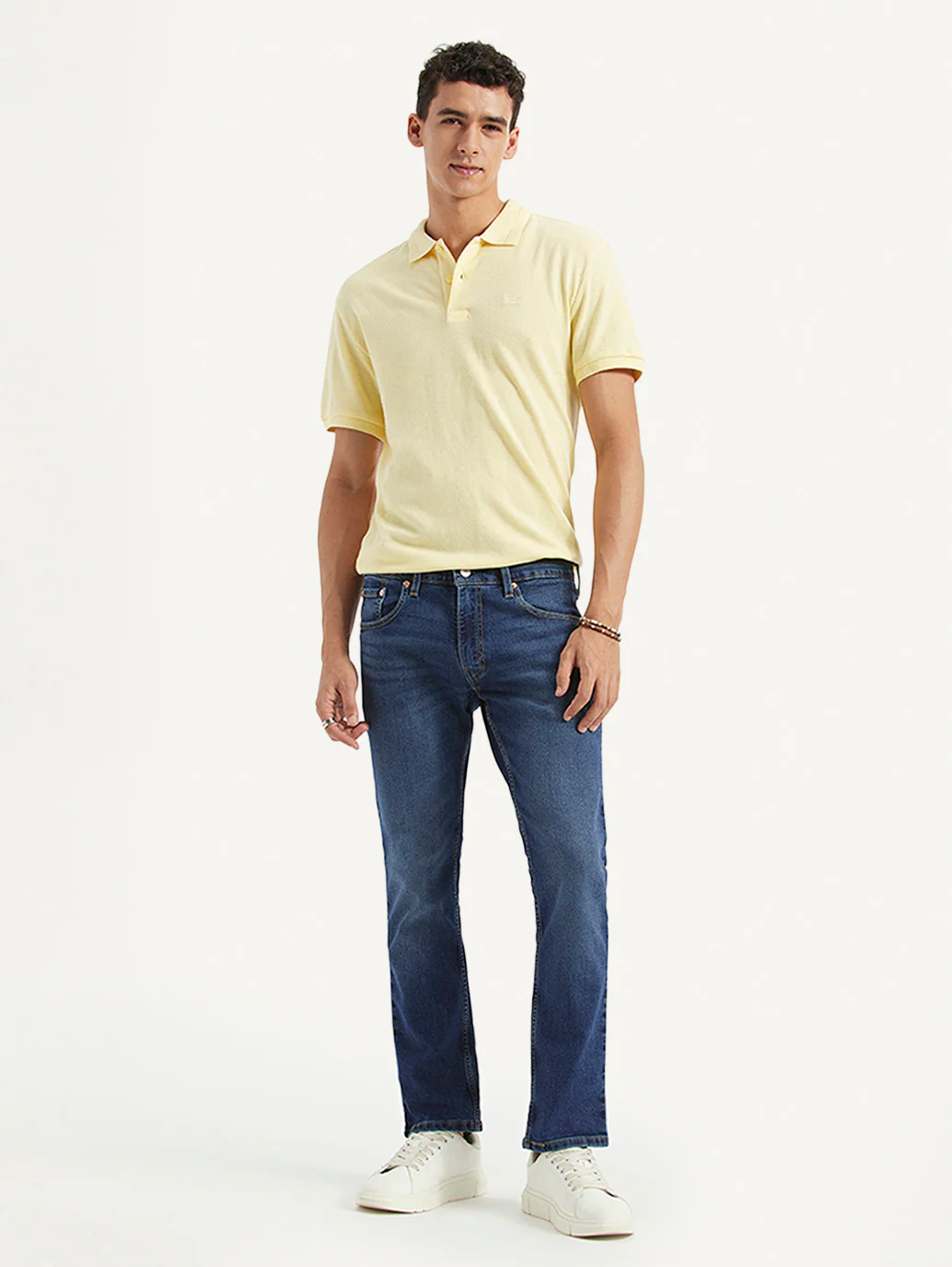 Men's 65504 Blue Skinny Fit Mid Rise Jeans