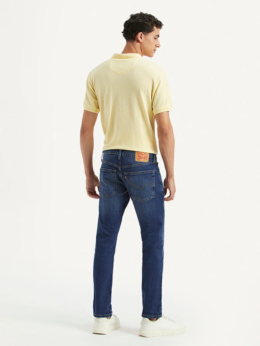 Men's 65504 Blue Skinny Fit Mid Rise Jeans - Image 3