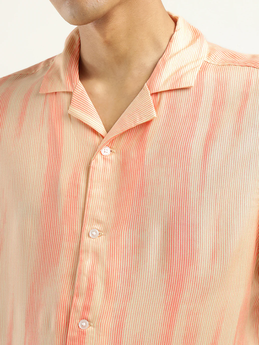 Men's Abstract Print Camp Shirt - Image 4