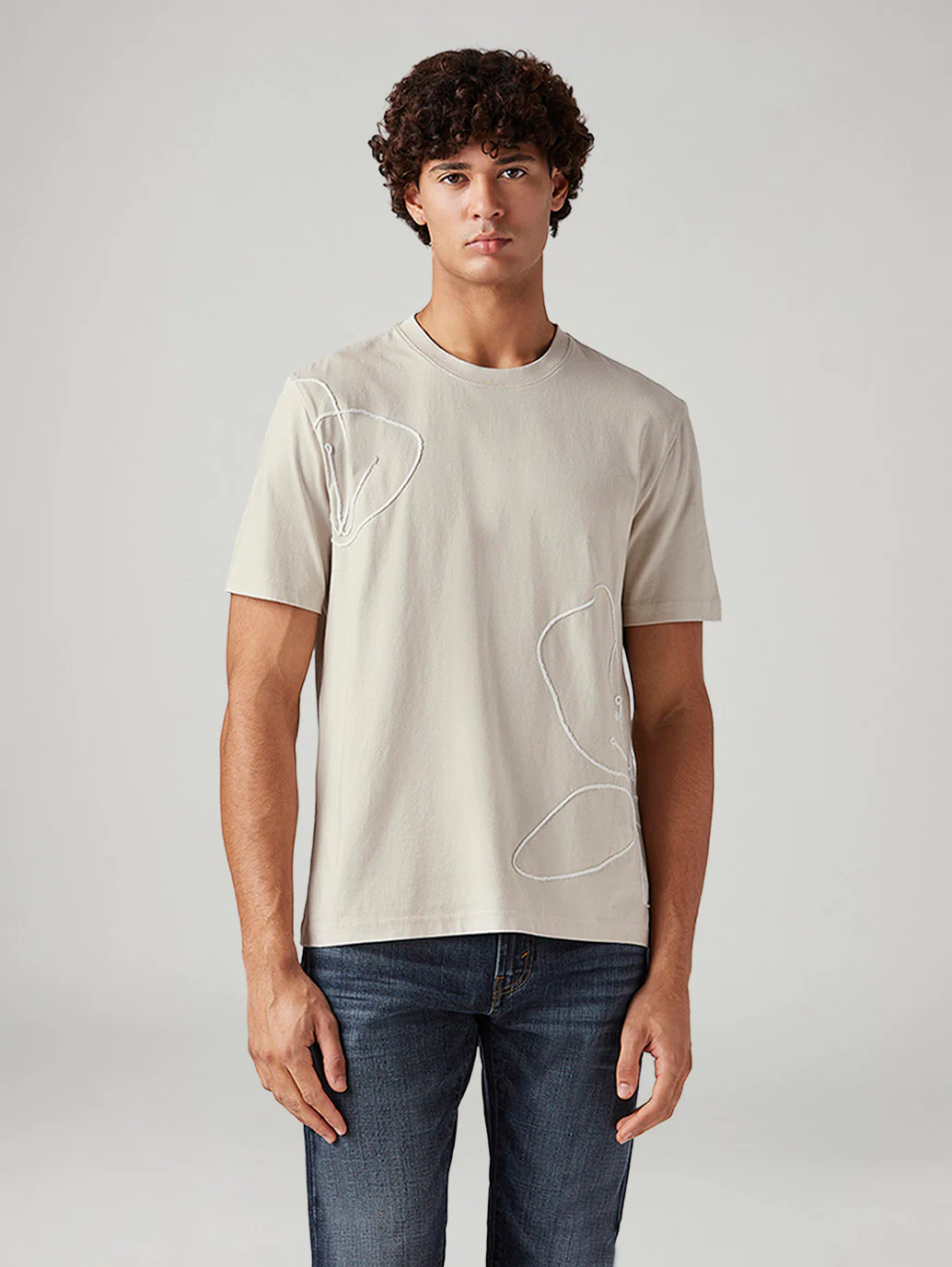 Men's Abstract Regular Fit T-Shirt - Image 2