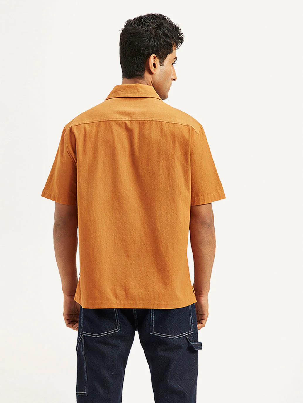 Men's Resort Collar Embroidered Regular Fit Shirt - Image 4