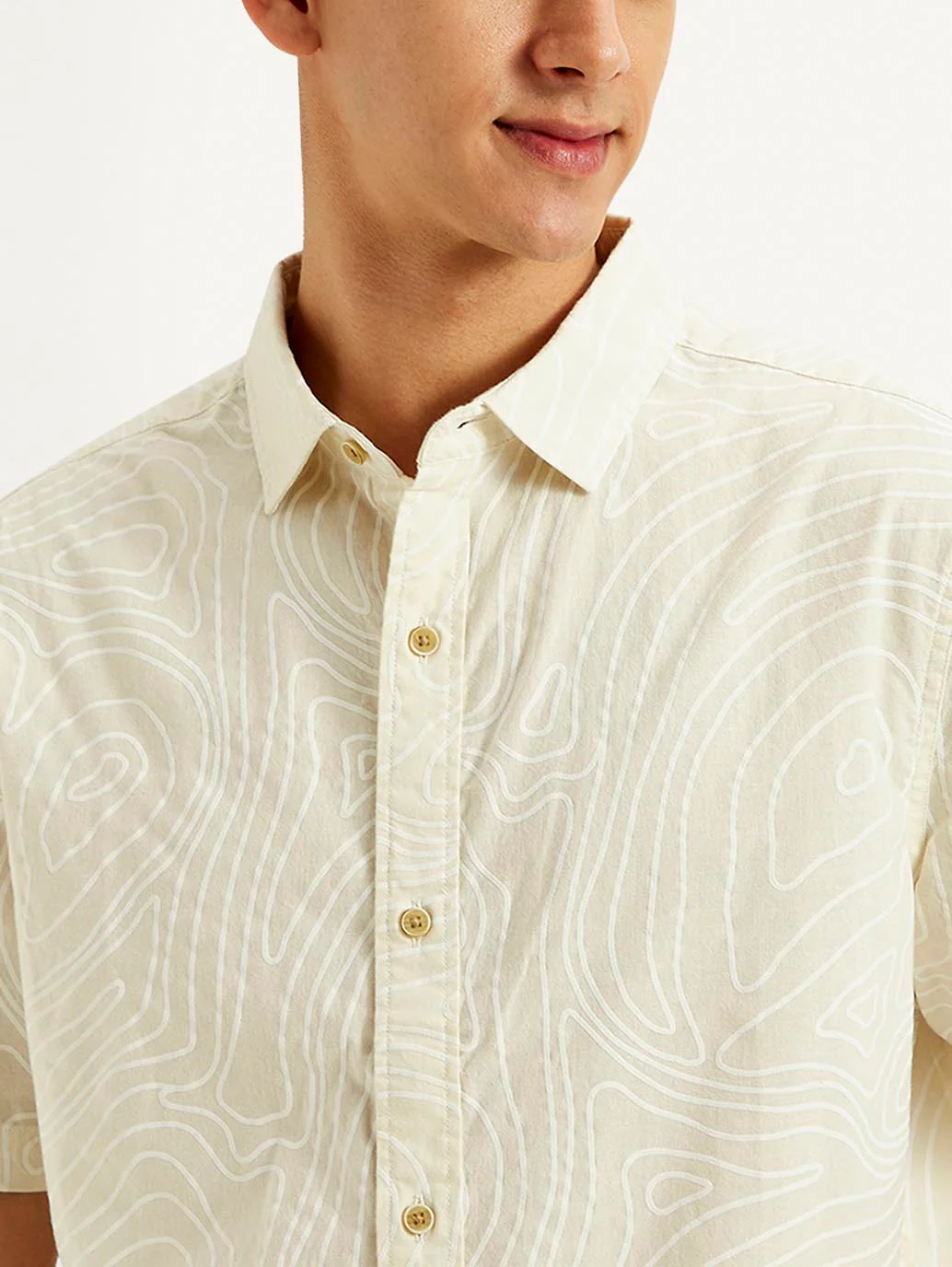 Men's Abstract Loose Fit Shirt - Image 4
