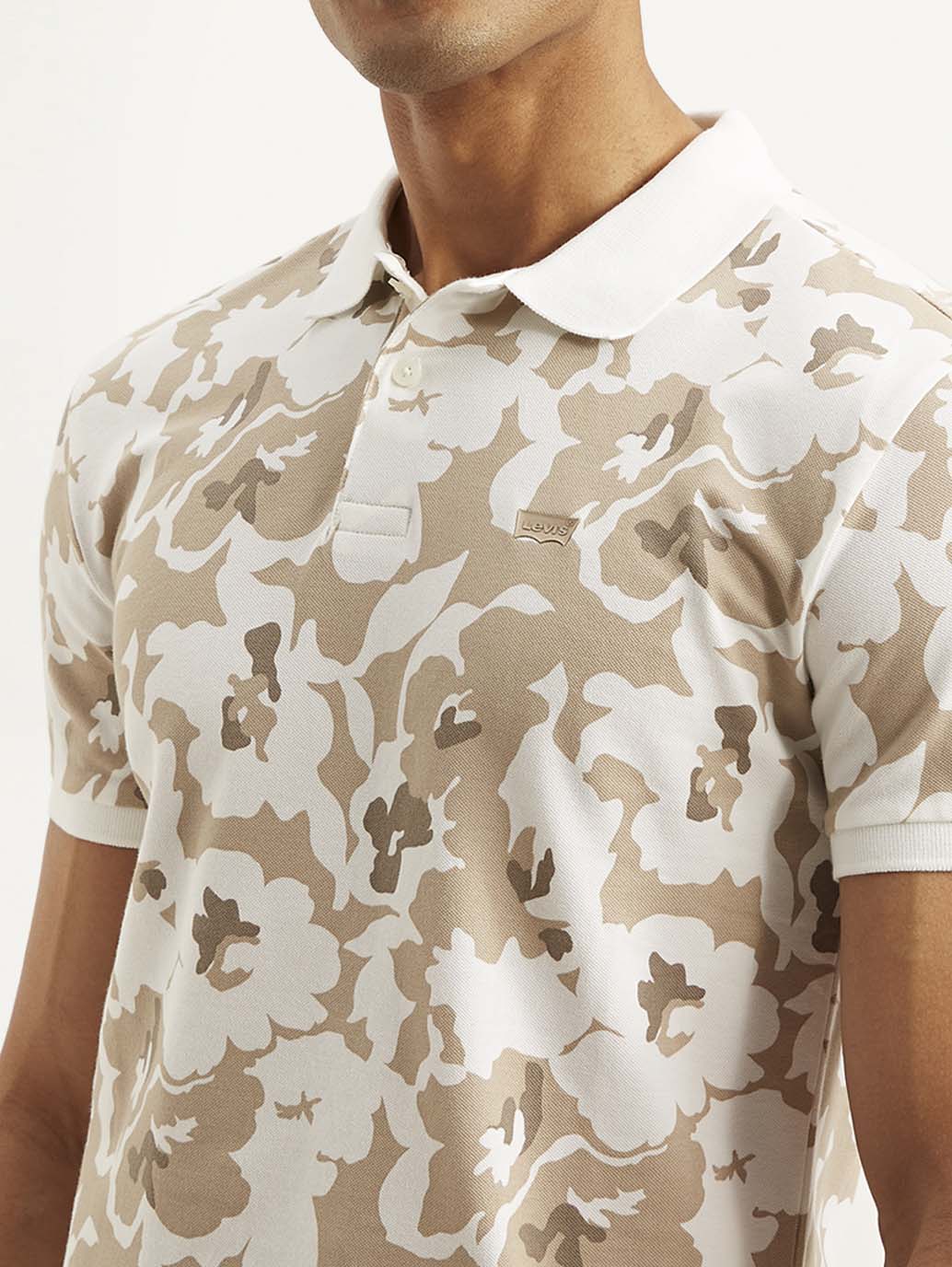 Men's Abstract Slim Fit Polo T-shirt - Image 4