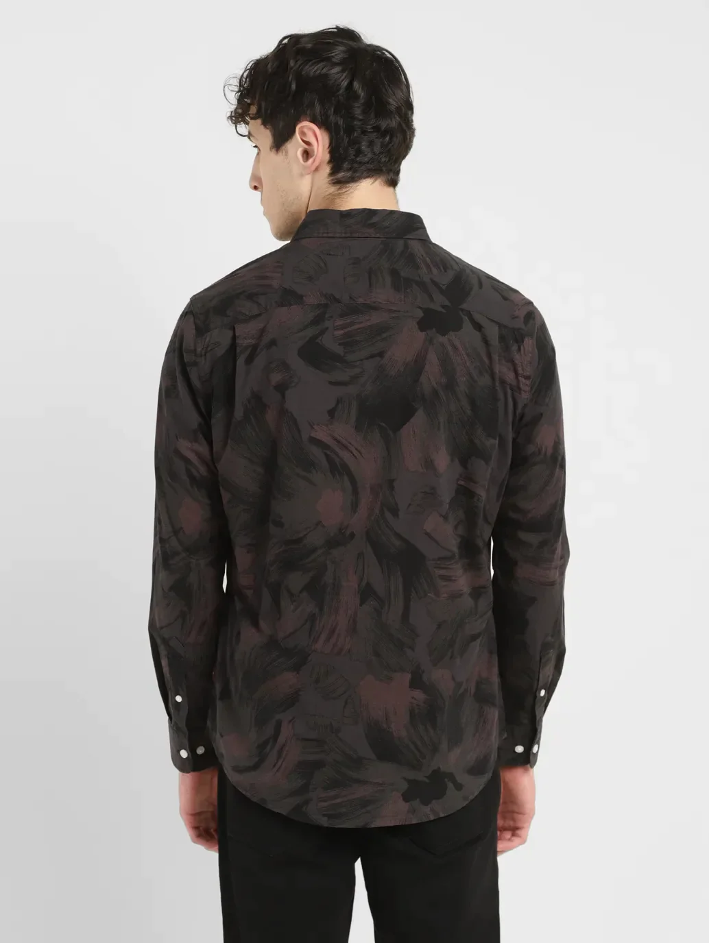 Men's Abstract Slim Fit Shirt - Image 3