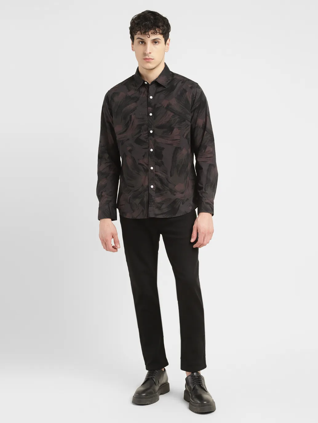 Men's Abstract Slim Fit Shirt - Image 6
