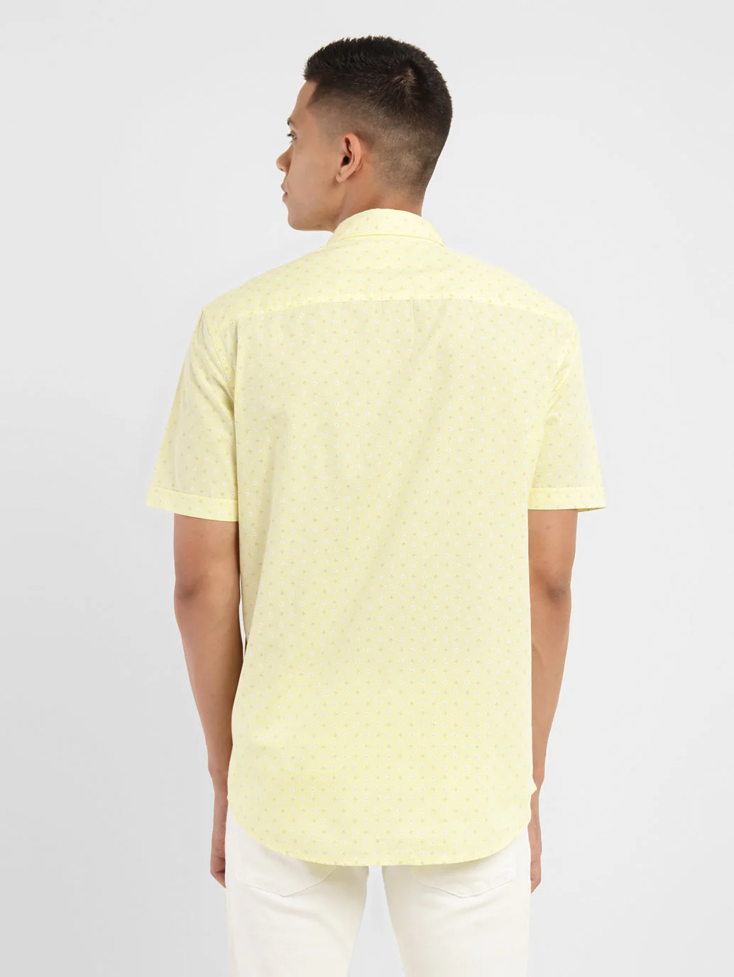 Men's Geometric Print Slim Fit Shirt - Image 3