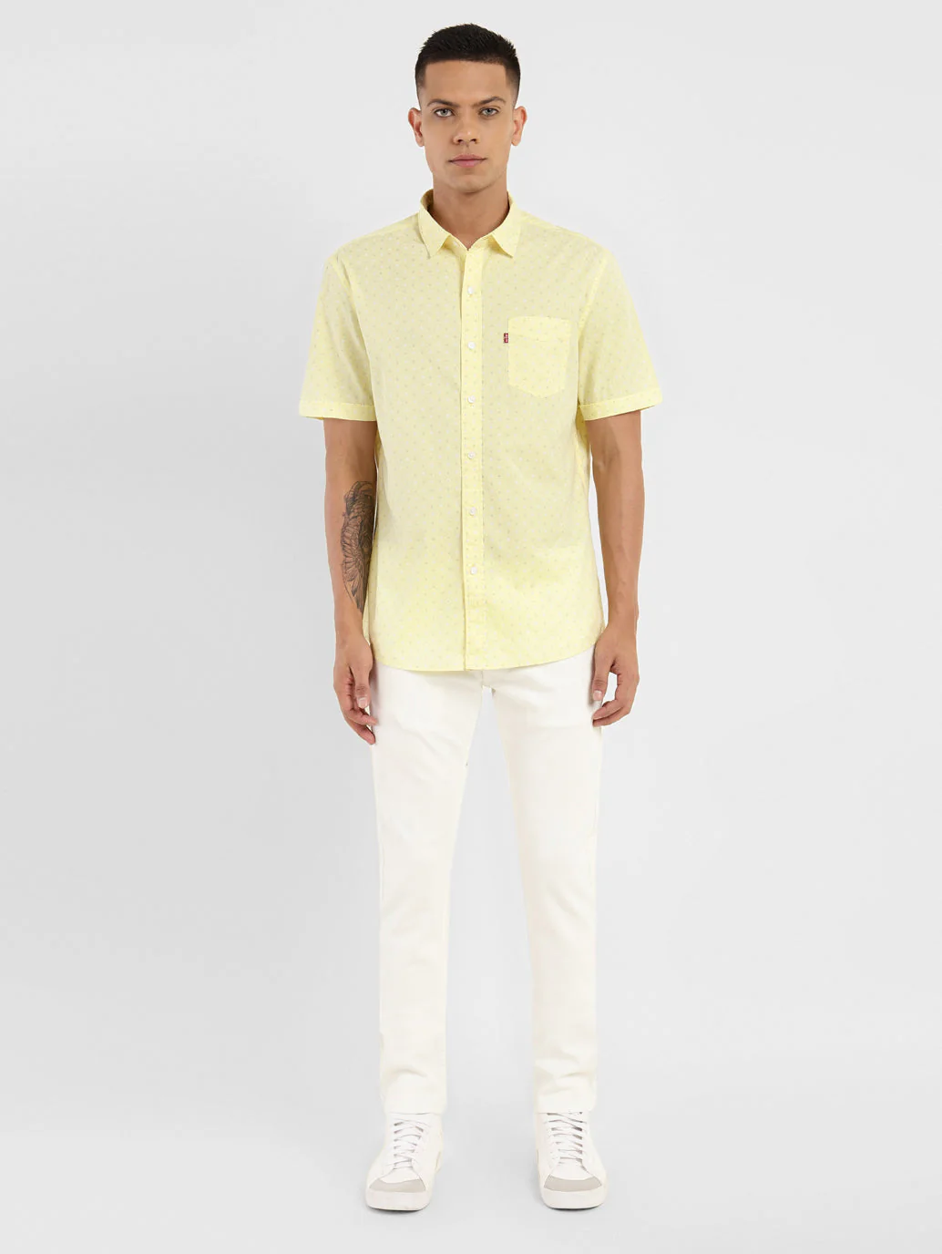 Men's Geometric Print Slim Fit Shirt - Image 6