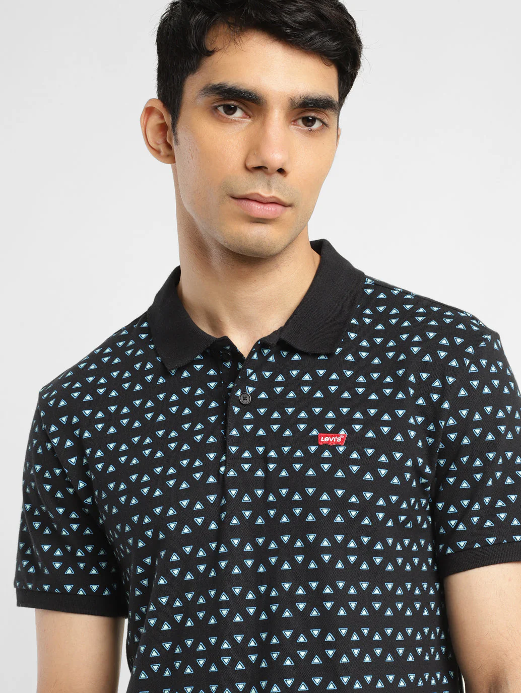 Men's Geometric Polo T-shirt - Image 5
