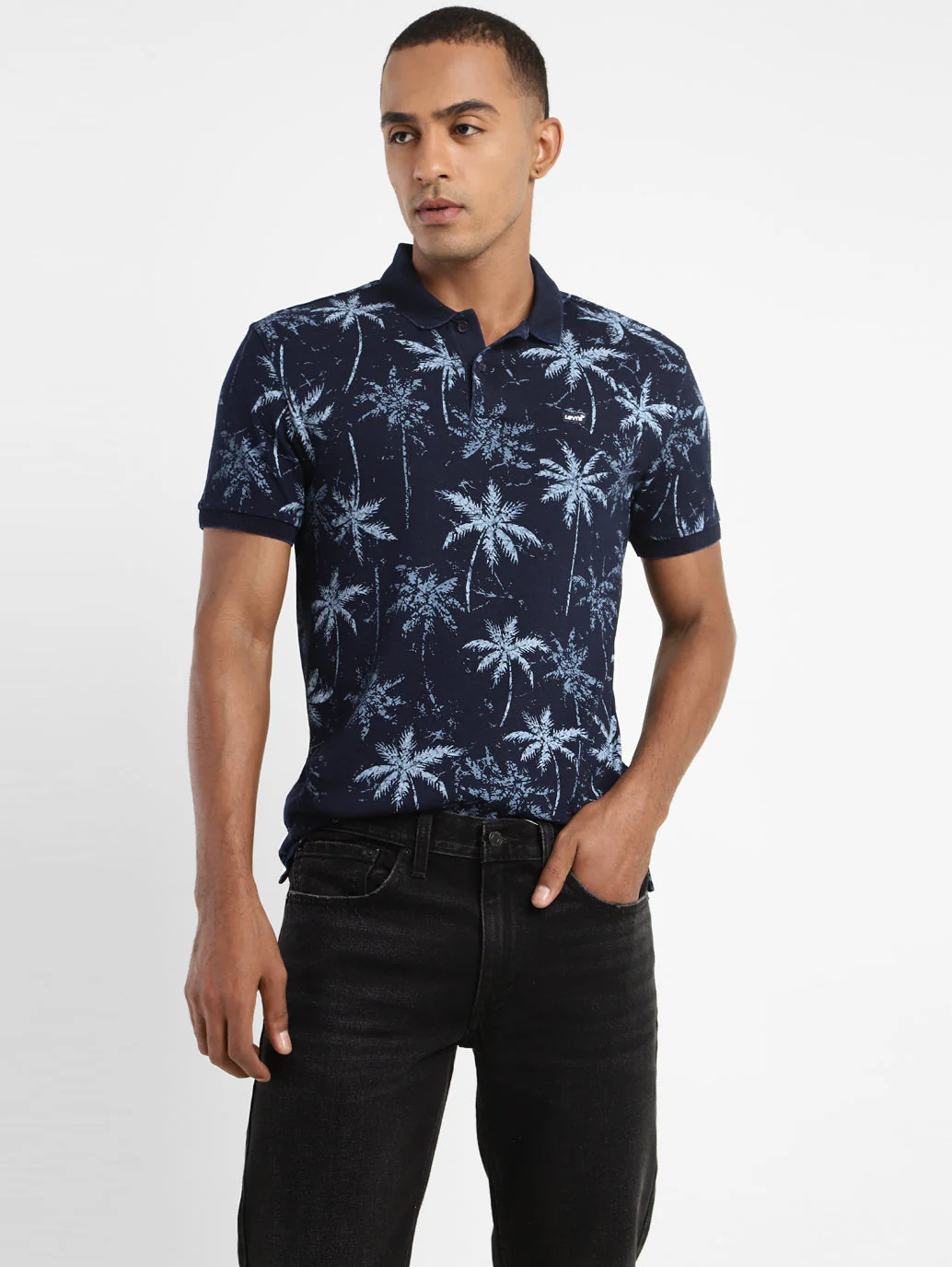 Men's Tropical Polo T-shirt - Image 2