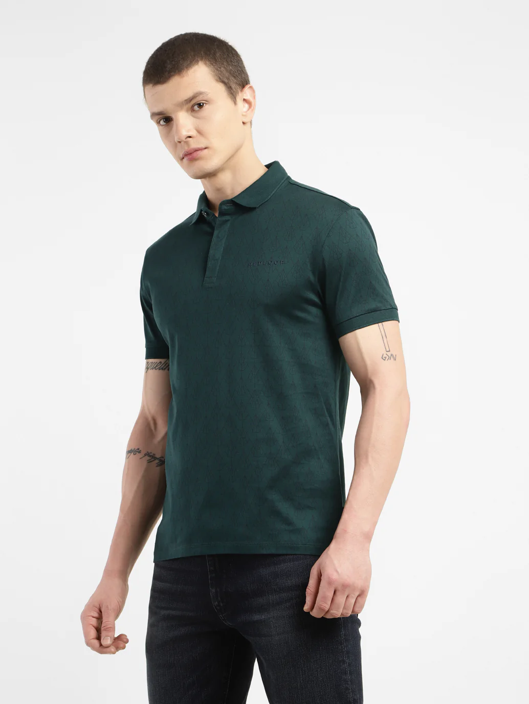 Men's All Over Print Polo Collar T-shirt - Image 3