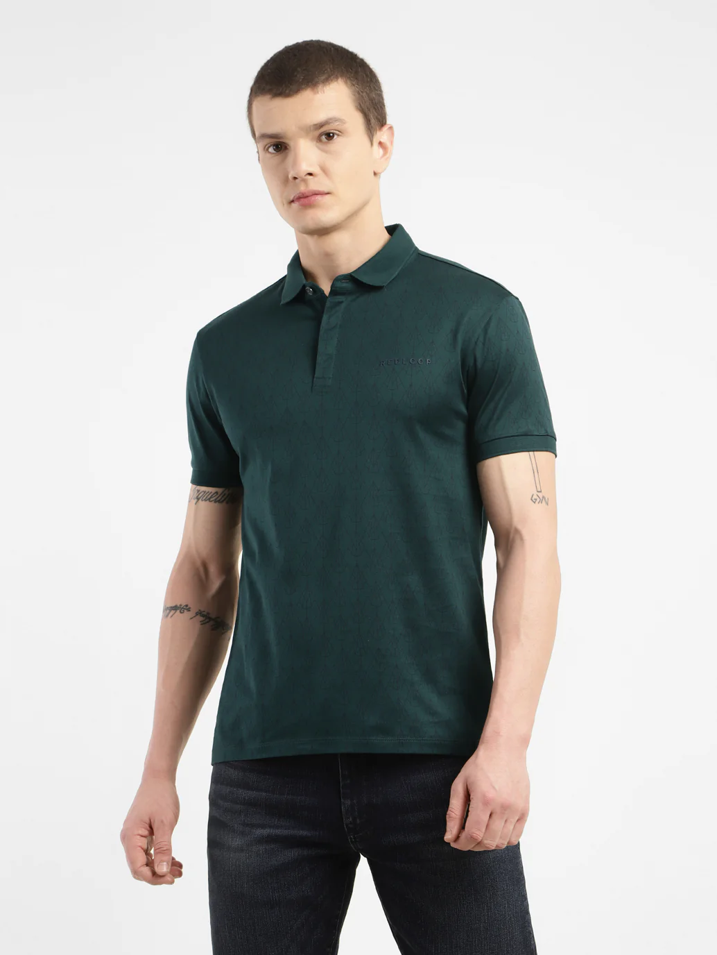 Men's All Over Print Polo Collar T-shirt - Image 6