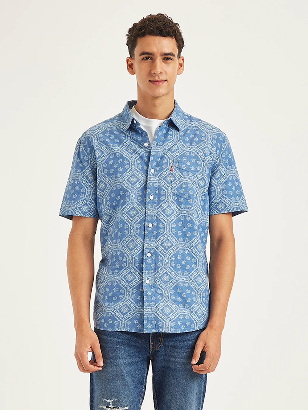 Men's All Over Print Slim Fit Shirt - Image 2