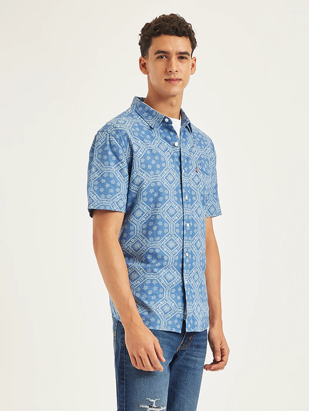 Men's All Over Print Slim Fit Shirt - Image 5