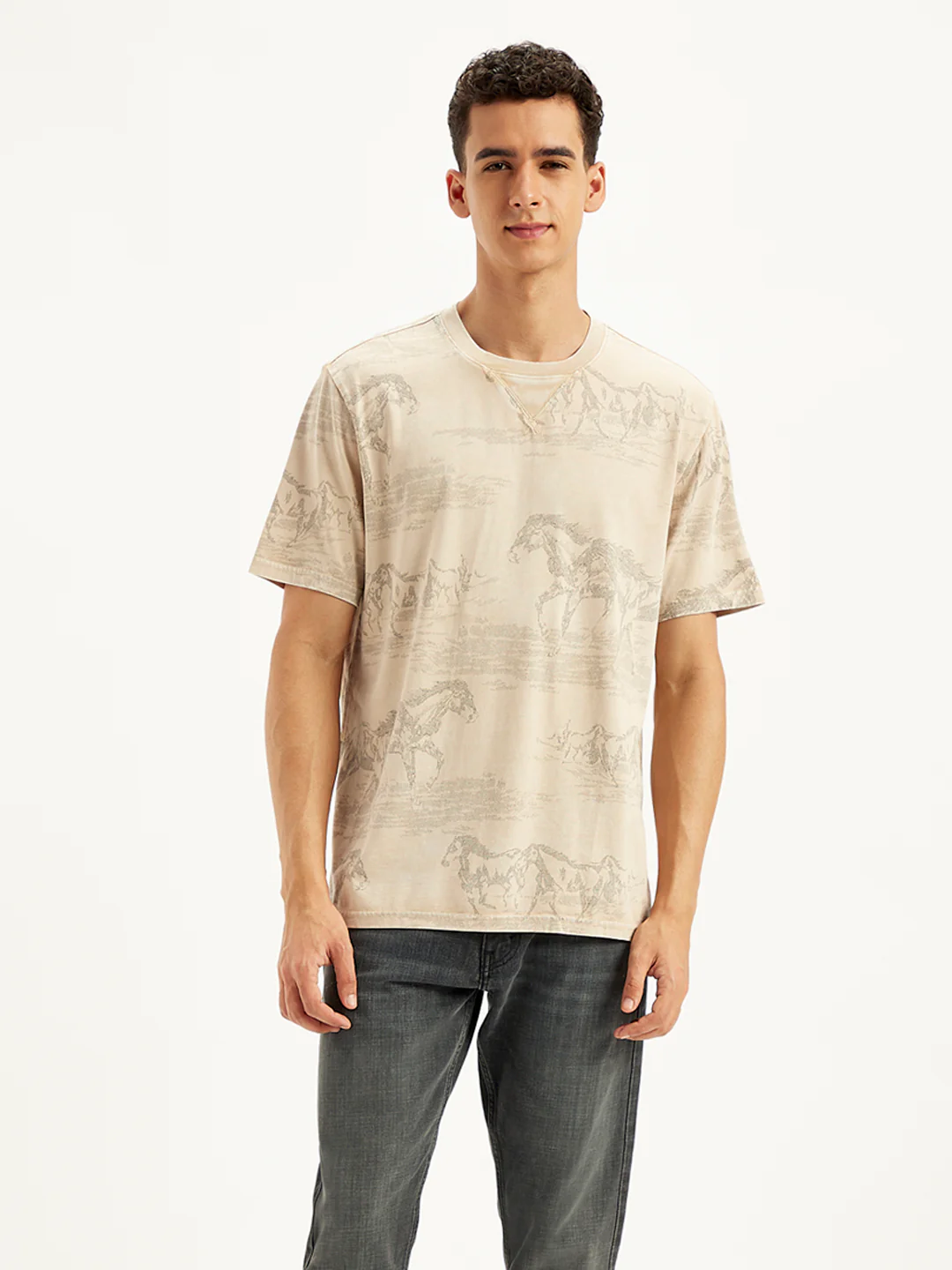 Men's All Over Print Regular Fit T-Shirt - Image 2
