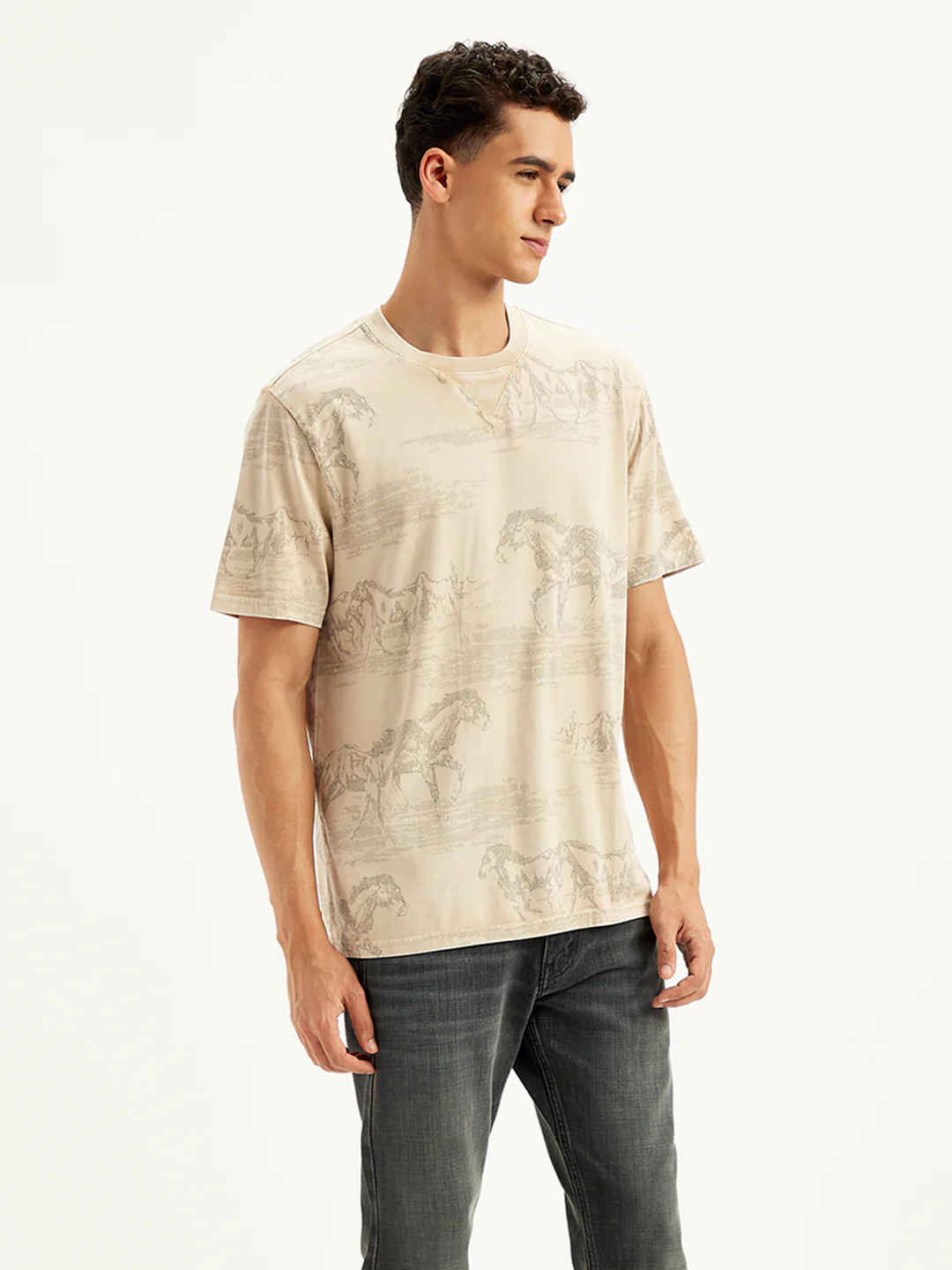 Men's All Over Print Regular Fit T-Shirt - Image 4