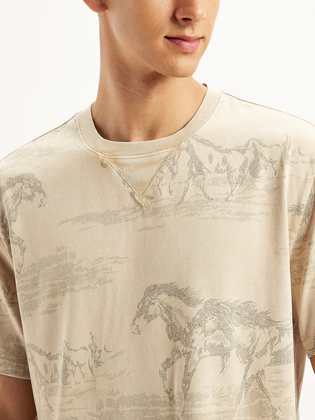 Men's All Over Print Regular Fit T-Shirt - Image 5
