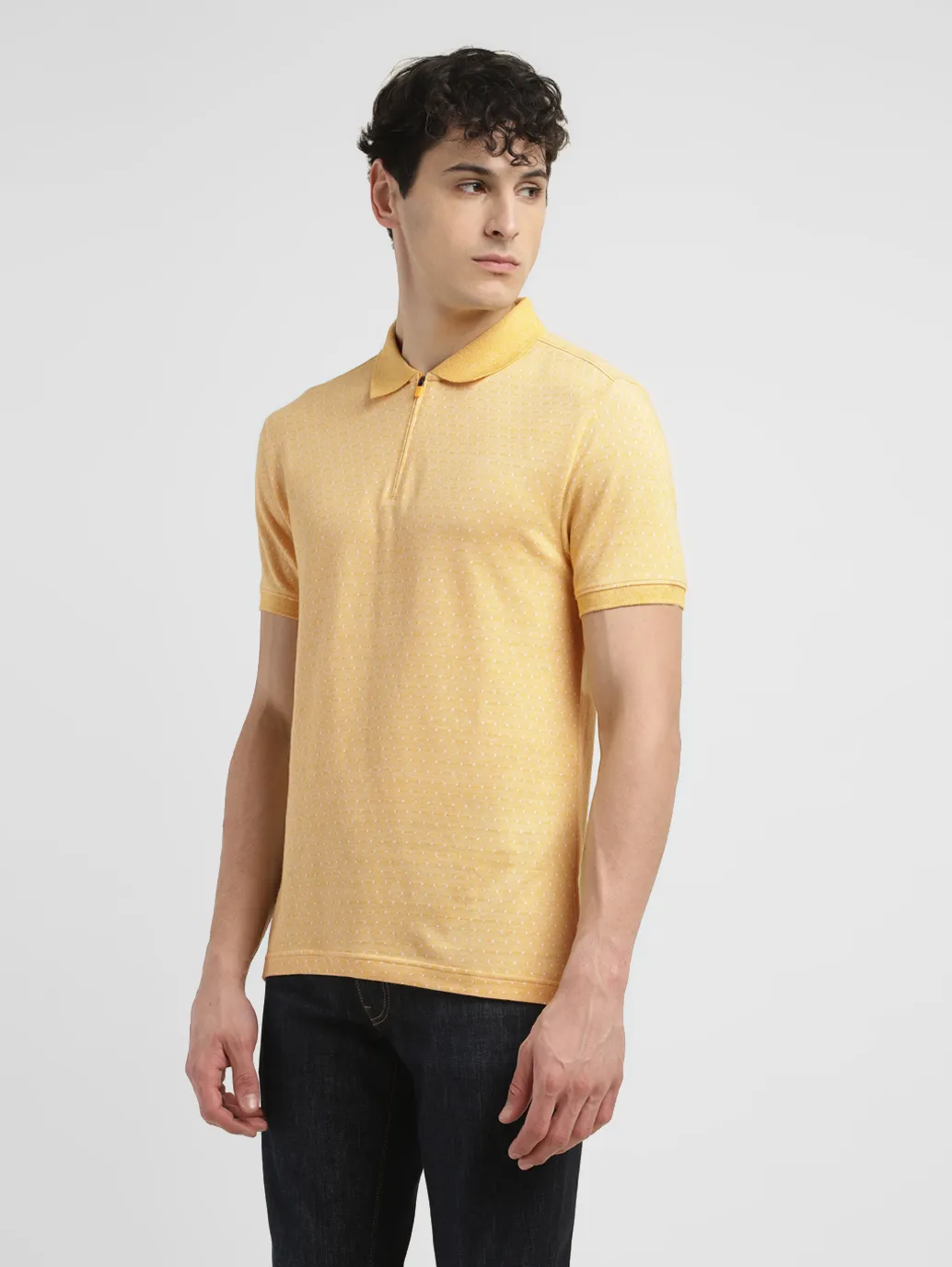 Men's All Over Print Slim Fit Polo T-shirt - Image 4