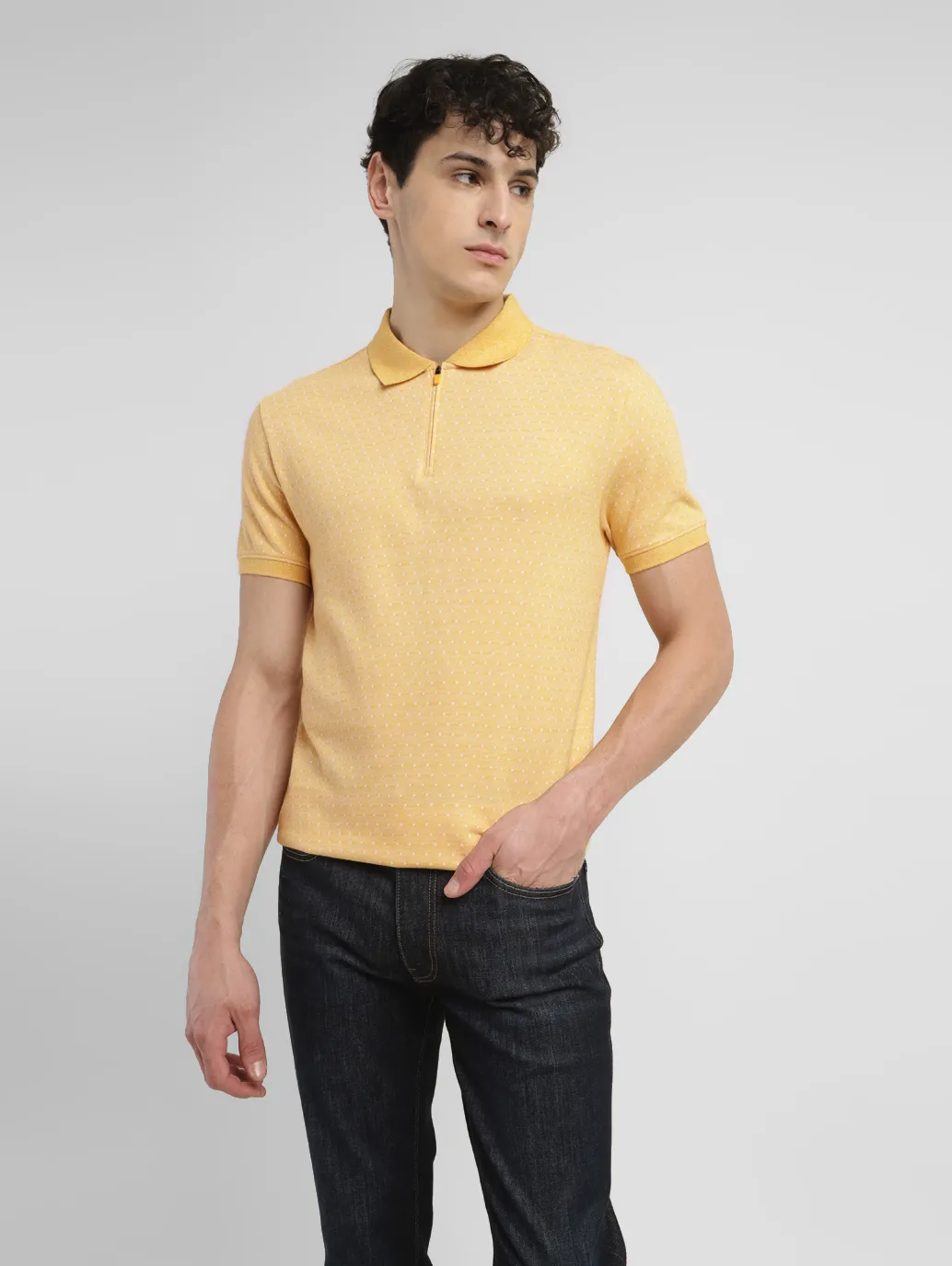 Men's All Over Print Slim Fit Polo T-shirt - Image 6