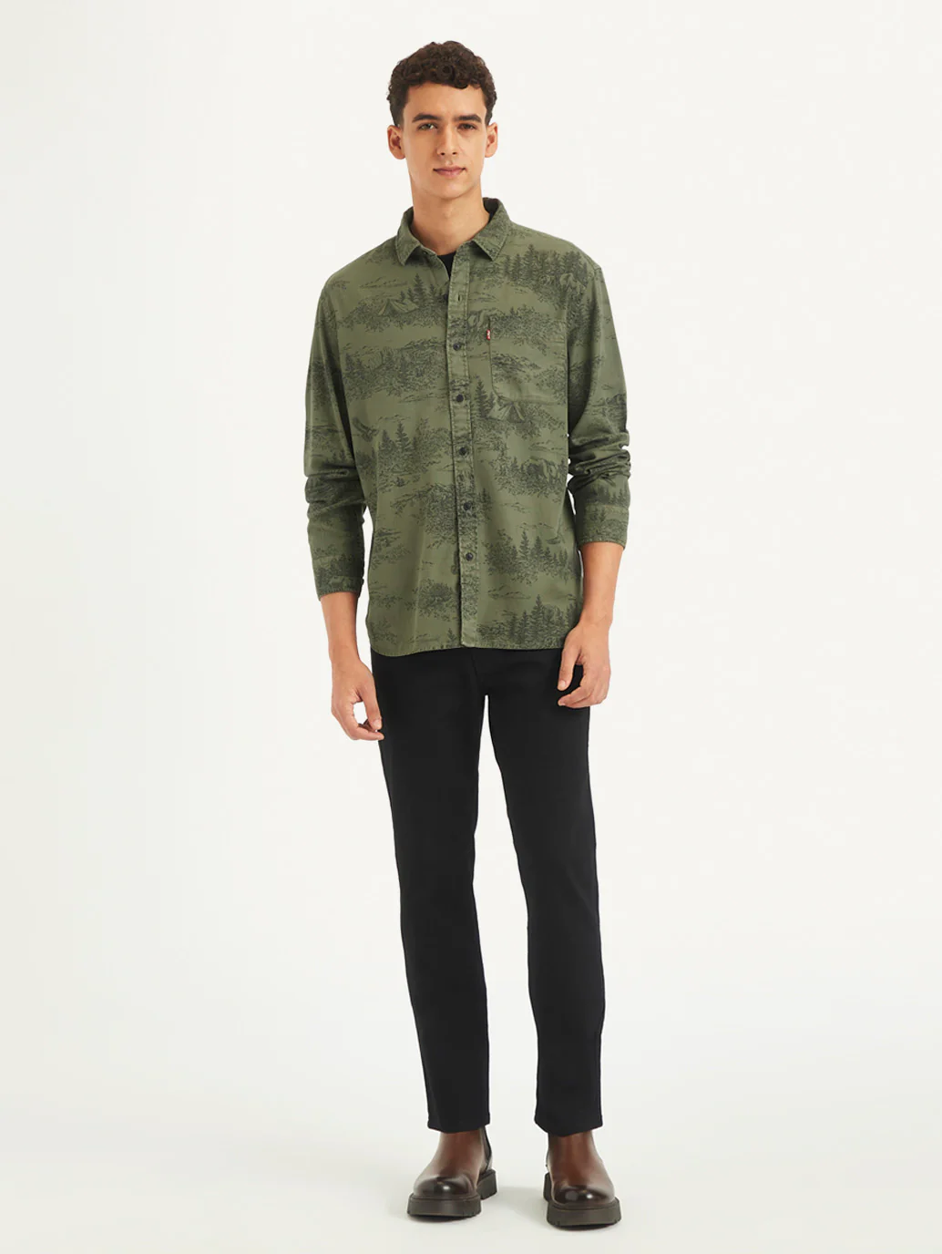 Men's All Over Print Slim Fit Shirt - Image 2