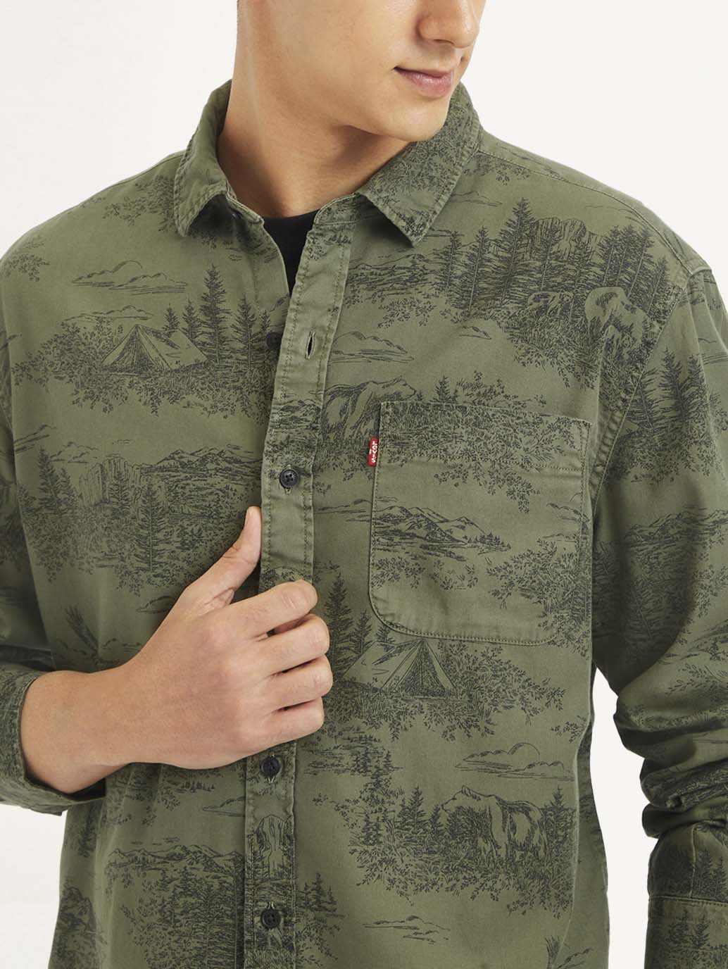 Men's All Over Print Slim Fit Shirt - Image 4