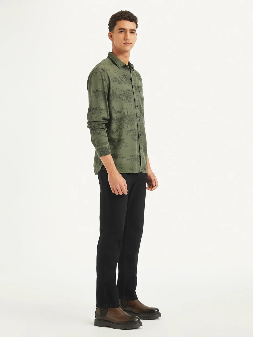 Men's All Over Print Slim Fit Shirt - Image 5