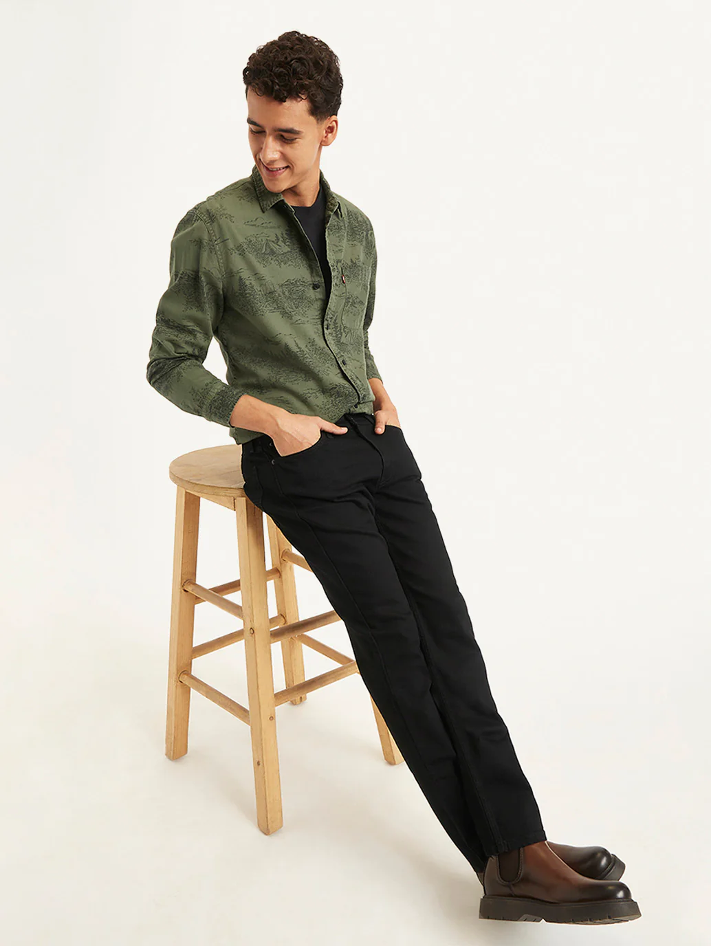 Men's All Over Print Slim Fit Shirt - Image 6