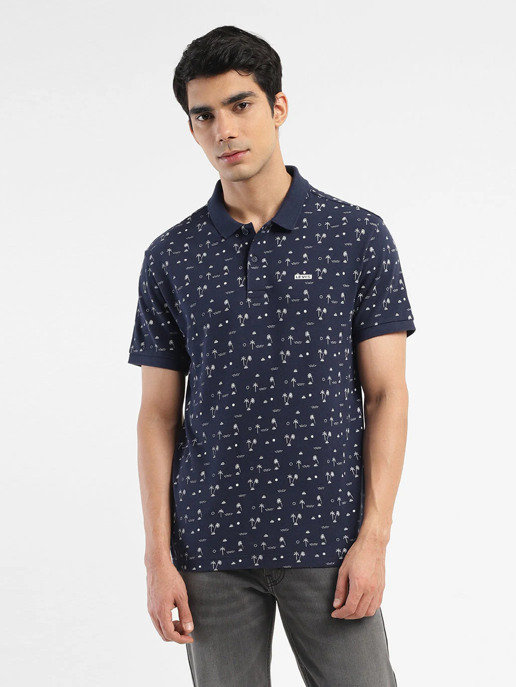 Men's All Over Printed Polo T-shirt - Image 2