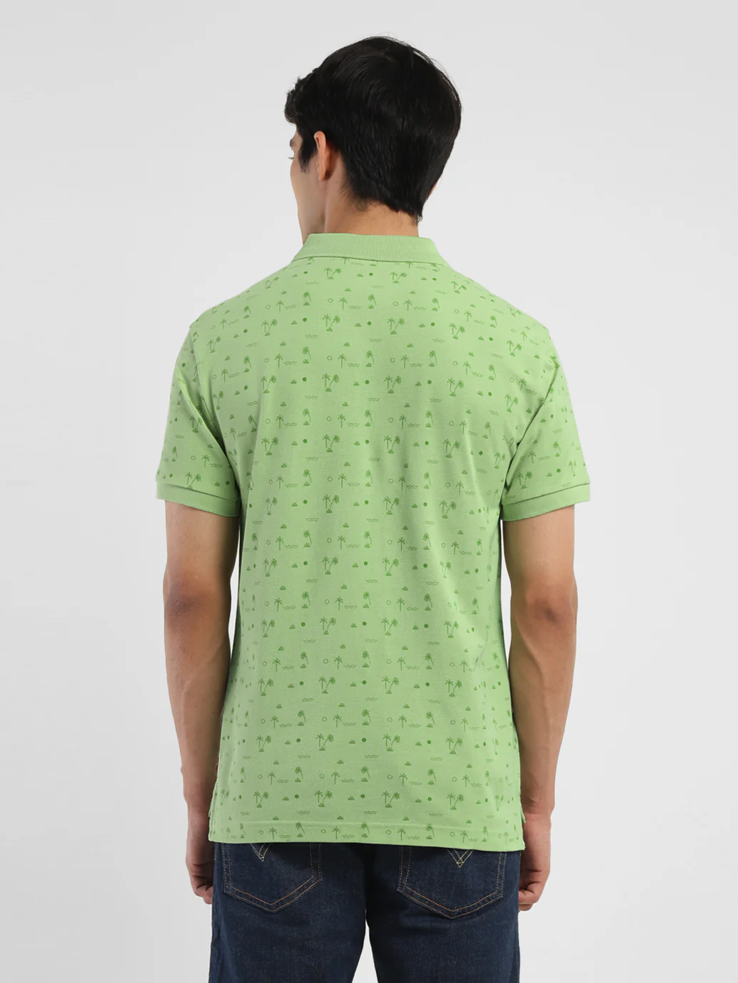 Men's All Over Printed Polo T-shirt - Image 2