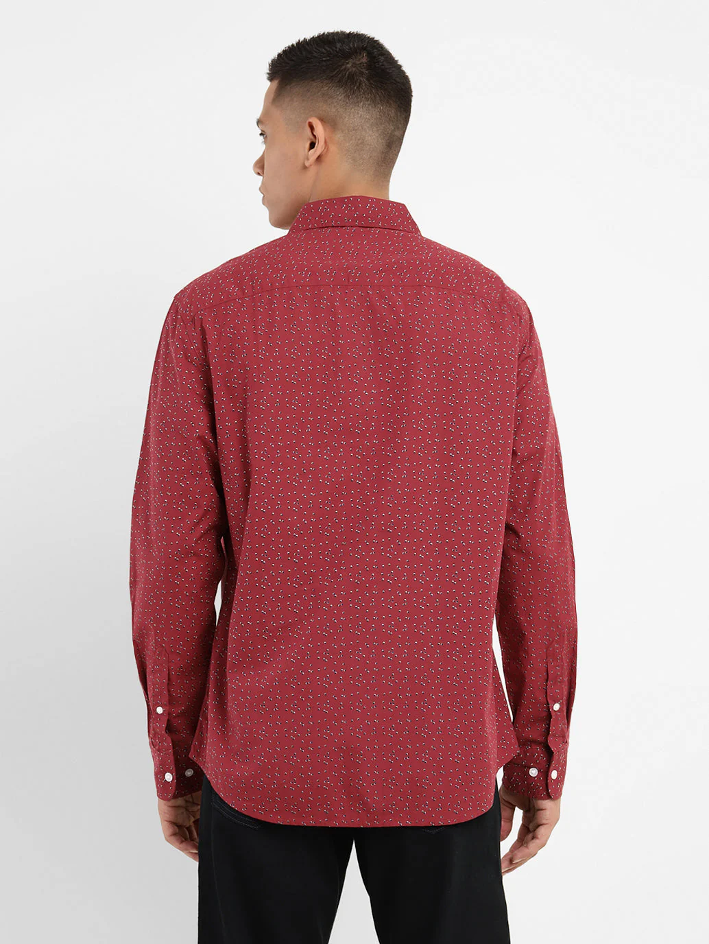 Men's Geometric Print Slim Fit Shirt - Image 3