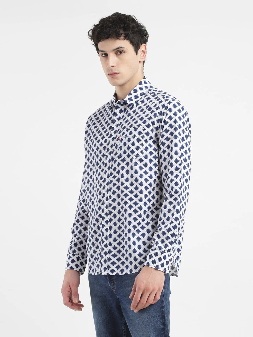 Men's All Over Printed Slim Fit Shirt - Image 4