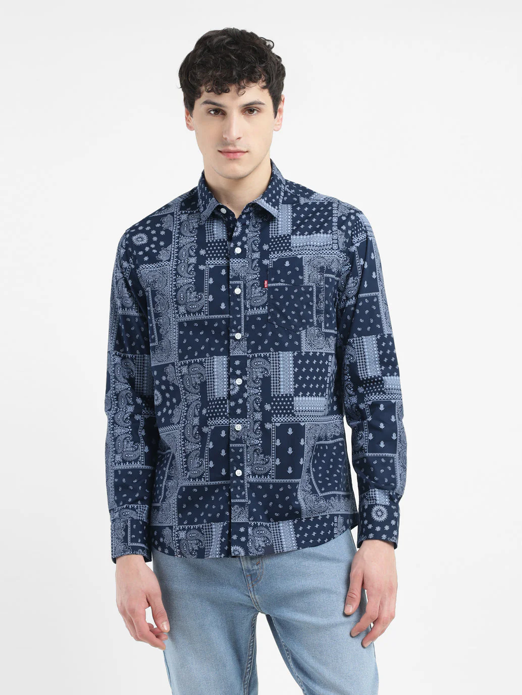 Men's All Over Printed Slim Fit Shirt - Image 2